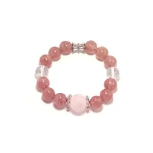 Strawberry Rose Harmony Bracelet